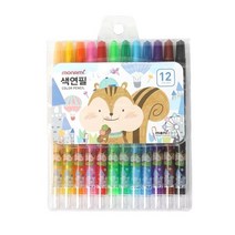 모나미 샤프식 색연필 12색(블루) 색연필세트