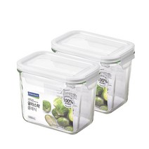 글라스락 클래식 화이트에디션 직사각 도어포켓 1000ml 2조 세트, 단품