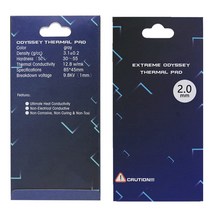 Thermalright 실리콘 열 패드 냉각 라디에이터 핀 85x45X2mm 양면 방열 실리콘 패드 열 전도성 12.8 Wmk 부드러운 재질 SSD CPU GPU LED IC 칩셋 냉각용 (2mm)