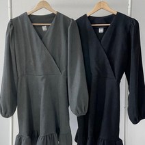시드마켓 / 리본 브이랩 원피스 301N857S 빅사이즈 여성
