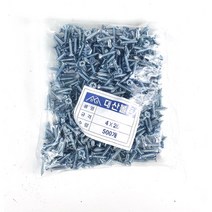 접시머리 외날 피스 4X20 500개 무열처리 체결, 단품