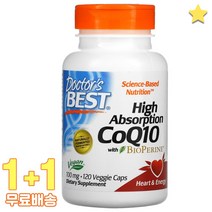 닥터스베스트 코큐텐 바이오페린 함유 100mg 120정 2통, 1개, 기본