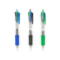 네가지색상 고무그립 4색 볼펜 학용품 문구 필기류