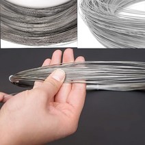 와이어로프새로운 스테인레스 스틸 와이어 0.02-3.0mm 구슬 로프 코드 낚시 스레드 문자열 DIY 목걸이 팔찌, 03 0.05mm_01 5M