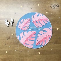 364days 먼지없는 사계절 원형 뷰티풀 라이프 미니 러그 북유럽감성 미니 카페트 발매트 디자인 일러스트 그림 러그 40cm 10종