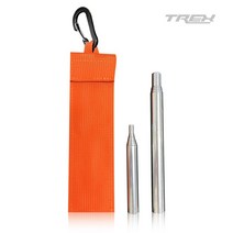 티렉스 캠핑 장작 불피우기 파이어 블로우 (카라비너 케이스 포함) TR-08003, 오렌지 1개입