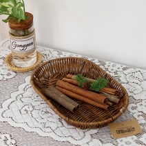 내일의공간 PP 라탄 바구니/타원형 선반, 소형