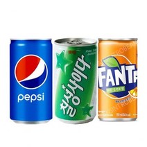 작은캔 펩시콜라&칠성사이다&환타오렌지 190ml X 각10개(총30개)