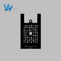 생분해 약국봉투 친환경 비닐 봉투 블랙 중 1000개