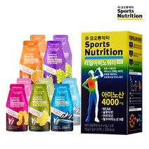 코오롱 퍼펙트 파워젤 10포(5가지맛 모두)+리얼아미노워터 레몬맛 10포 (에너지젤 아미노산 보충제 마라톤 자전거 수영 등산 헬스), 단품