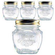 보르미올리 콰트로 스타지오니 자 유리저장병 앙포라, 300ml, 4개입