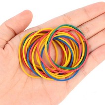 컬러 고무줄 고무밴드 미용실 생고무줄 머리끈 20p
