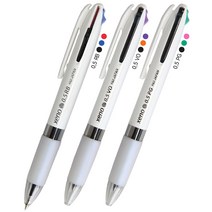 제노 0.5mm 3색 볼펜 유성펜 초저점도 멀티펜 볼펜, 1_RB-블랙_블루_레드