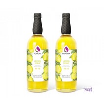 포모나 레몬 시럽 1000ml x2, 단품