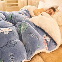 QINGHAIZHEN 겨울용 가벼운 양털극세사 이블 _q30, q30-11