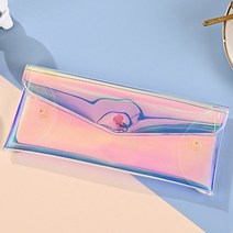 예쁜 투명필통 홀로그램 필통 pvc 파우치 브러쉬 미니