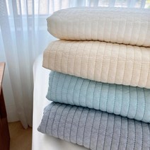 패드랑 보들보들한 인견 쿨 누비 이불 겸 여름 침대패드(단품), 그레이, 필요(O)