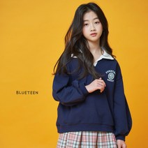 [상상아동복] 주니어 여아 봄가을 브이넥 스타일 벌룬소매 봄 맨투맨 티셔츠