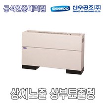 [신우공조] 팬코일유니트 상치노출 상부토출형 SFC-40T, 우배관