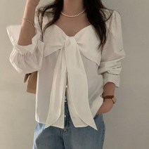 프리티영띵 마리 리본블라우스 프영띵 pyt
