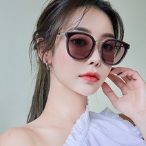 멜라크메 남여공용 편광 빅사이즈 오버 라운드 사각 버건디 선글라스