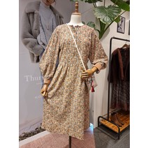 써스데이아일랜드 지퍼 여밈 코듀로이 원피스 (T218MOP252W)(1281420)