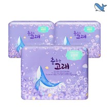 춤추는고래 대용량 오버나이트 생리대 날개형 18P X 3팩, 54매, 18개
