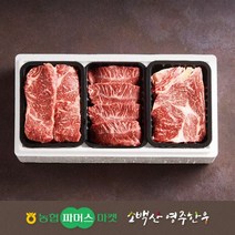 영주농협 [냉장][농협영주한우]실속 가족 1+등급 로스구이세트5호 등심/채끝/특수부위, 단일옵션