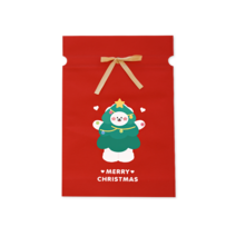 도나와 친구들 크리스마스 선물 포장 부직포백, 22x32 트리 도나, 5개