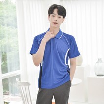 교복몰 / (긴팔가능) 쿨론 코발트라인 카라티셔츠 (5color)