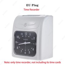 사무실 근태 출퇴근기록카드전자 시간 기록계 직원 출석, 05 Milk White EU Plug
