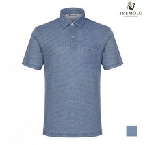 인디안 TREMOLO 사선 스트라이프 반팔 카라 티셔츠_TRBASVY2261