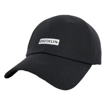 브루클린 볼캡 여성 데일리 포인트 캡 모자 남자 커플 코튼 남녀공용 심플 로고