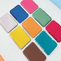 카드지갑 가죽공예 DIY 브라운, 1개