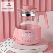 바란분유포트 온도조절 전기포트 티포트 분유포트기 유아용 온도 조절 우유 조절기 1.2L 220V 아기 주전, 04 A remote control_03 AU