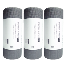 생각스토어 매일 뜯어쓰는 일회용수세미 60매, 3개