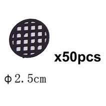 2.5cm 둥근 꽃 식물 냄비 구멍 메쉬 바닥 패드 트레이 분재 그리드 매트 배수 스크린 30/50 개, 05 Dia 2.5cm 50pcs