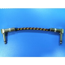 베이스기타입문 잭 6.35mm 6.35mm 기타 케이블 dj pro 전기 드럼 베이스, 빨간색 노란색 그물, 15cm 1개