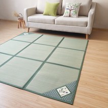 거실 대나무돗자리 얇은 더위 여름 대자리 매트 인테리어 러그 카페트, 120X180cm  + 녹색잠자리