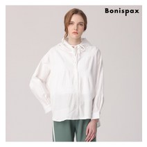 보니스팍스 보니스팍스 가로배색 후드 블라우스-CG69BL032