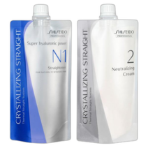 시세이도 매직약 스트레이트 셀프 남자 다운펌 크리스탈라이징 대용량 400g N-1 크림, EX-1_에멀전