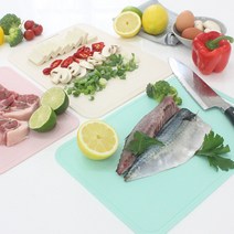 올리오 국산 위생 칼집 안나는 TPU 주방 도마세트 2종 대 2개, 핑크L+핑크L