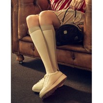 닥스골프 [닥스골프] 베이지 컬러배색 면혼방 니삭스