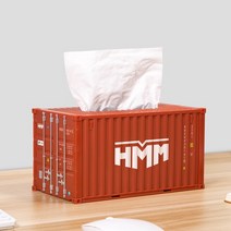 한 고객님당 제품만 구매부탁드립니다 Maersk 컨테이너 티슈 박스 도커 모델 장식 CMA 보관 냅킨 거치대 데스크탑, [09] HMM Tissue Box, 1개