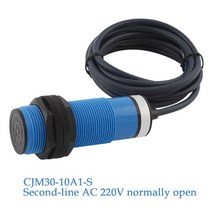 히든센서 2선 AC 220V 정상 열림 및 닫힘 CJM30-10A1-S 재료 레벨 감지 커패시터 근접 스위치, 02 CJM30-10A1-S open
