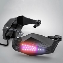 스피릿비스트 LED 너클가드 오토바이 바이크 튜닝 용품, 블랙블루