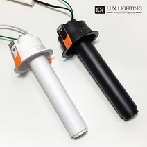 실린더 다운라이트 3인치 COB 10W 플리커프리 매입등 타공 75mm, 롱타입, 화이트, 전구색-따뜻한노란색