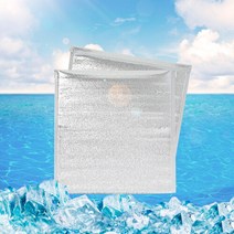 접착식 다용도 은박 보냉봉투 50p세트 보냉팩 20cmx20cm, 상세페이지 참조