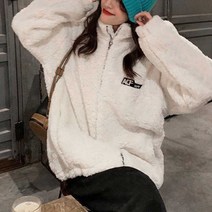 여자 학생 10대 요즘 유행 점퍼 뽀글이 스타일 자켓 사이즈패션 여행나들이외출코디 스타일패션