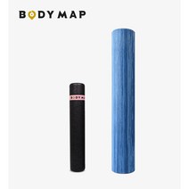 바디아트 EVA 폼롤러 90cm, 90x15마블블루+45폼롤러블랙